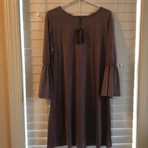 NEW Simply Southern purple suede dress
